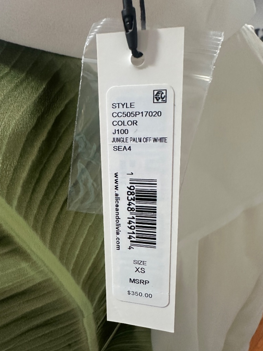 Alice and Olivia WILLA SILK BLOUSE - Picture 3 of 5